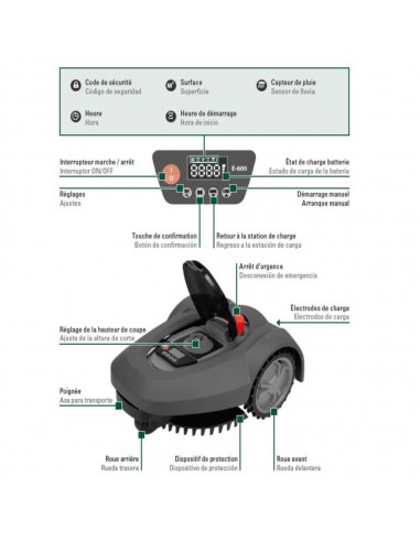 Robot tondeuse E-600 - ECLOZ ECLOZ Tondeuse à gazon