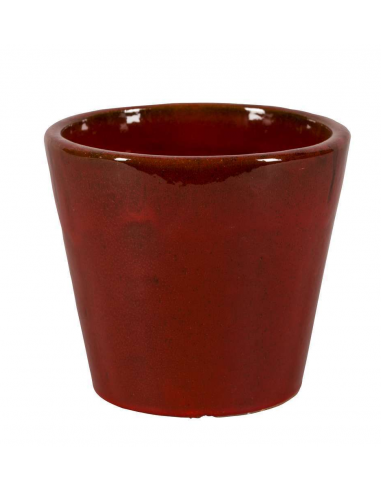 Pot Vase Shanghaï Rouge NDT Pot, bac jardinière émaillé