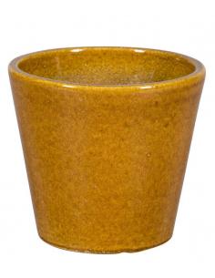 Pot Vase Shanghaï Ocre NDT Pot, bac jardinière émaillé