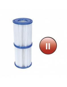 Lot de 2 cartouches filtration type II - Bestway BestWay Filtres et pompes de piscine
