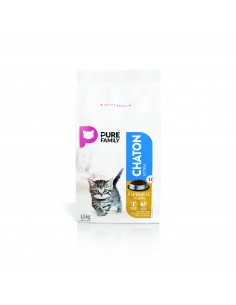 Croquettes volaille chaton 1.5kg - PURE FAMILY Pure Family Alimentation, croquette et friandise