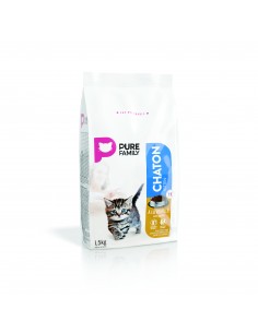 Croquettes volaille chaton 1.5kg - PURE FAMILY Pure Family Alimentation, croquette et friandise 2