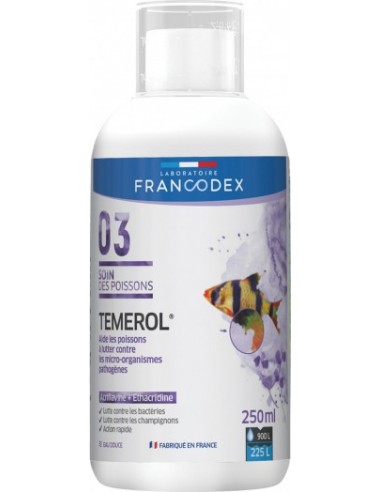 Témérol 250ml - Francodex Francodex Soin des poissons