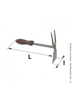 Serfouette panne et fourche avec poignée ergonomique - Mermier Mermier Jardin Serfouette 2