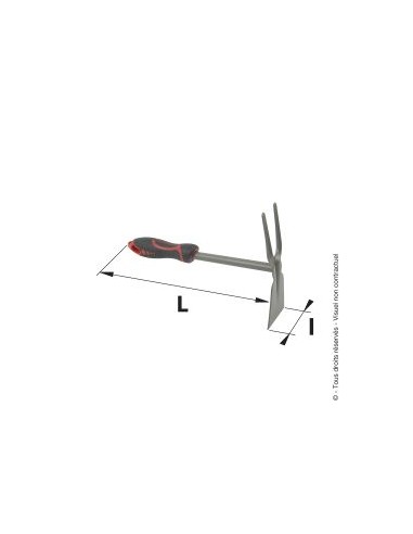 Serfouette panne et fourche avec poignée ergonomique - Mermier Mermier Jardin Serfouette