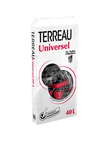 Terreau Universel 40L - Les Jardins d'Aquitaine Les Jardins d'Aquitaine Terreaux universel