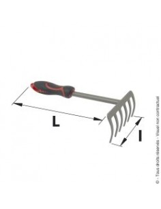 Râteau à 6 dents avec poignée ergonomique - Mermier Mermier Jardin Râteaux et ramasse feuilles 2