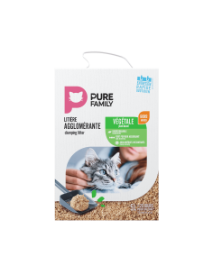 Litière végétale agglomérante bois 5L - Pure Family Pure Family Litières 2