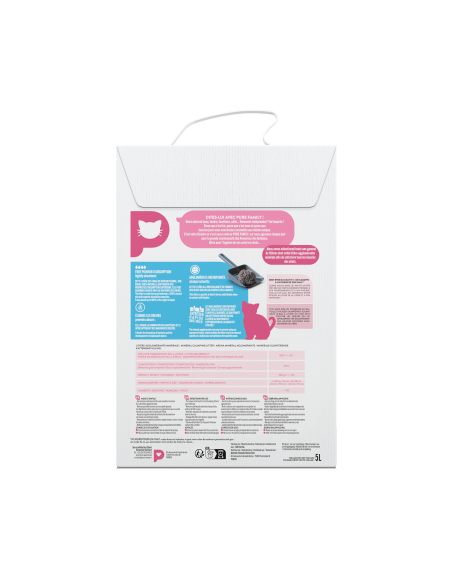 Litière minérale agglomérante 5L - Pure Family Pure Family Litières