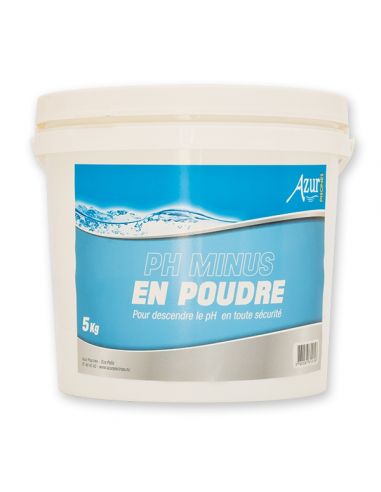 pH Minus en poudre 5kg - Azur Azur Piscine Produit d'entretien piscine