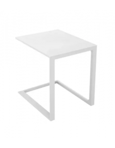 Table d'appoint Roxane blanche - ECLOZ Jardiland Table basse de jardin 2