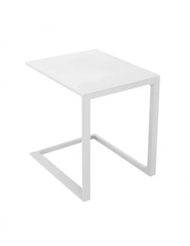 Table d'appoint Roxane blanche - ECLOZ Jardiland Table basse de jardin