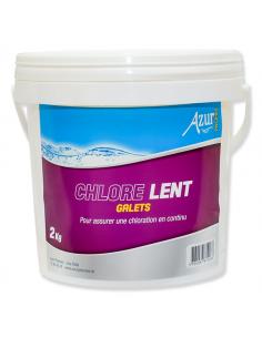 Chlore lent en galets 2kg - Azur Azur Piscine Produit d'entretien piscine