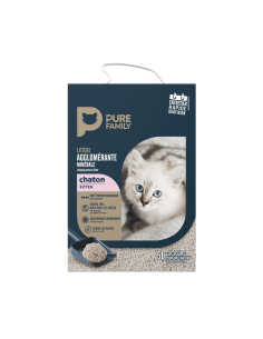 Litière agglomérante pour chaton 5L - Pure Family Pure Family Litières 2