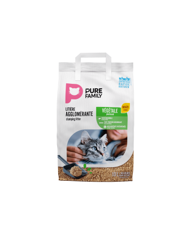 Litière végétale au maïs 10L - Pure Family Pure Family Litières