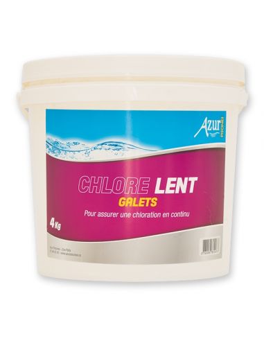 Chlore lent en galet 4kg - Azur Azur Piscine Produit d'entretien piscine