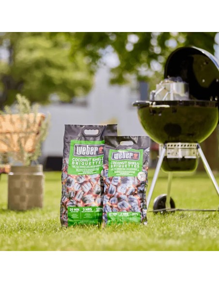 Briquettes de Coque de Noix de Coco 8kg - Weber Weber Charbons de bois et allume-feux