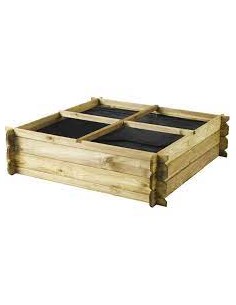 Carré potager Basil - 100 x 100 x 30cm Forest Style Carrés potager en bois