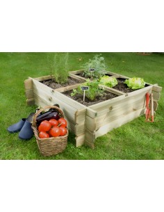 Carré potager Basil - 100 x 100 x 30cm Forest Style Carrés potager en bois 2