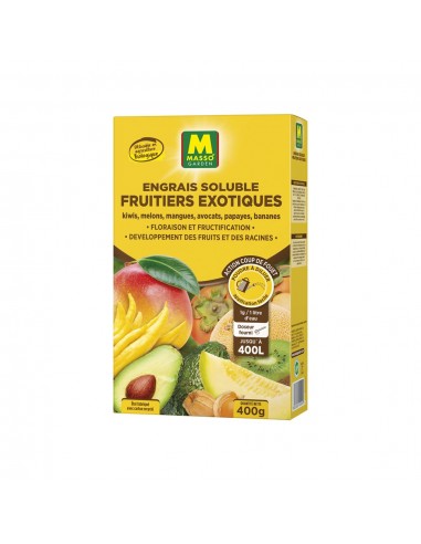 Engrais soluble pour fruitiers exotiques 400g - Masso Masso Garden Engrais spécifique