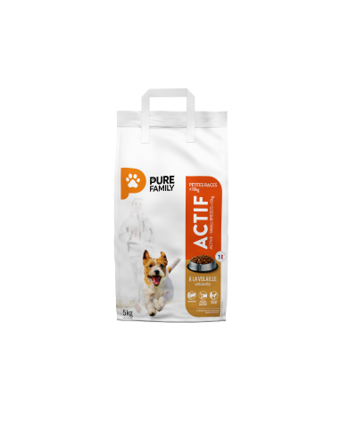 Croquettes volaille chiens actifs 5kg - Pure Family Pure Family Alimentation et croquette