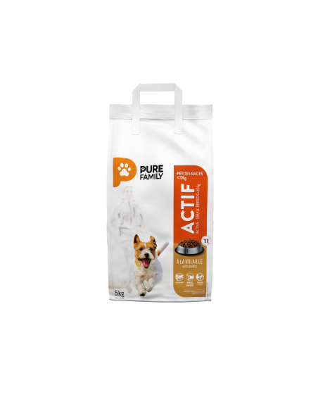 Croquettes volaille chiens actifs 5kg - Pure Family Pure Family Alimentation et croquette