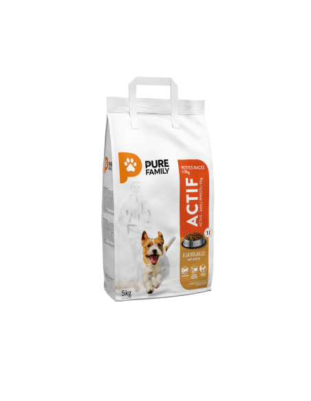 Croquettes volaille chiens actifs 5kg - Pure Family Pure Family Alimentation et croquette