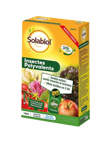 Traitement Insectes & Acariens Polyvalent 100ml - SOLABIOL Solabiol Insecticide naturel