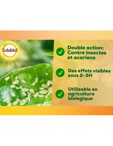 Traitement Insectes & Acariens Polyvalent 100ml - SOLABIOL Solabiol Insecticide naturel