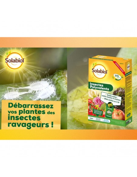 Traitement Insectes & Acariens Polyvalent 100ml - SOLABIOL Solabiol Insecticide naturel