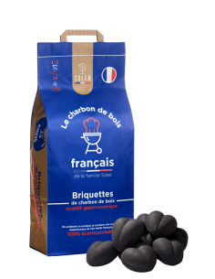 Briquettes de charbon de bois 7,5KG - Soler  Charbons de bois et allume-feux