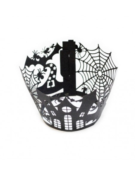 Contour en papier pour cupcake "Halloween"- ScrapCooking ScrapCooking Anniversaire et déco de fête