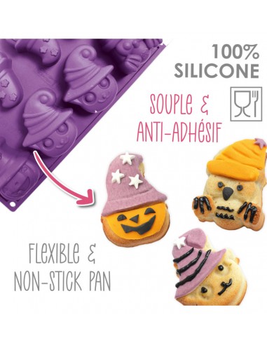 Moule à Gateaux Silicone "HALLOWEEN" - Scrapbooking ScrapCooking Moule & Ustensile à pâtisserie