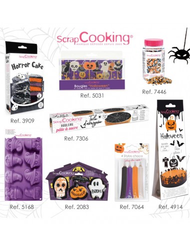 Moule à Gateaux Silicone "HALLOWEEN" - Scrapbooking ScrapCooking Moule & Ustensile à pâtisserie