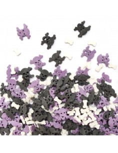 Décors Sucrés pour Gâteau Os & Tête de Mort "Halloween", 50g - ScrapCooking ScrapCooking Epicerie sucrée 2