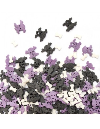 Décors Sucrés pour Gâteau Os & Tête de Mort "Halloween", 50g - ScrapCooking ScrapCooking Epicerie sucrée