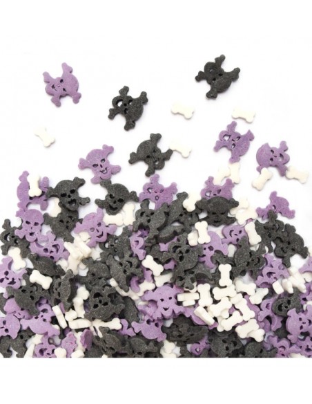 Décors Sucrés pour Gâteau Os & Tête de Mort "Halloween", 50g - ScrapCooking ScrapCooking Epicerie sucrée