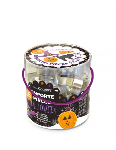Emporte-pièces en Acier Halloween, 16 Pièces - Scrapcooking ScrapCooking Moule & Ustensile à pâtisserie