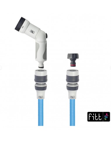 Tuyau d'Arrosage Extensible Bleu L.25 m - Fitt Ikkon  Tuyaux