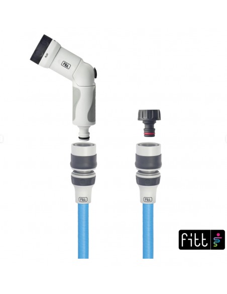 Tuyau d'Arrosage Extensible Bleu L.25 m - Fitt Ikkon  Tuyaux