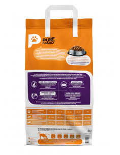 Croquettes Chien Allégé +10Kg Volaille 4Kg - Pure Family Pure Family Alimentation et croquette 2