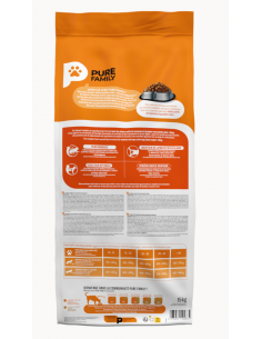 Croquettes Chien Actif +10Kg Volaille 15Kg - Pure Family Pure Family Alimentation et croquette 2