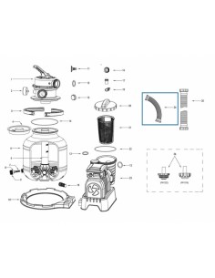 Tuyau d'interconnexion avec écrous pour filtre à sable - Bestway BestWay Filtres et pompes de piscine 2