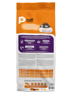 Croquettes Chien Allégé +10Kg Volaille 14Kg - Pure Family Pure Family Alimentation et croquette 2