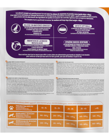 Croquettes Chien Allégé +10Kg Volaille 14Kg - Pure Family Pure Family Alimentation et croquette