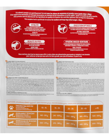 Croquettes Chien Adulte Moyen/Grand Boeuf 15Kg - Pure Family Pure Family Alimentation et croquette