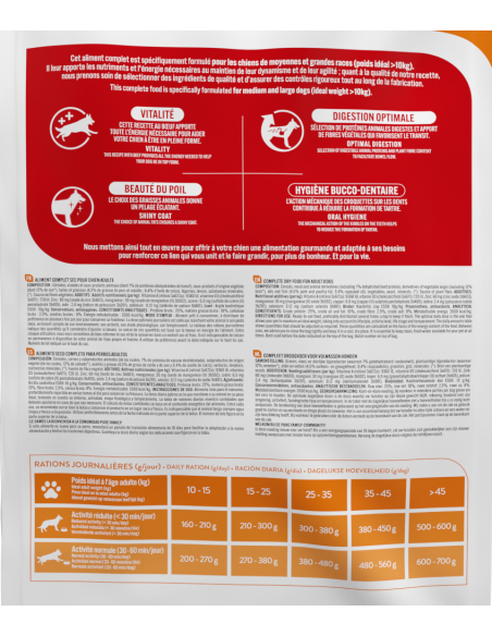 Croquettes Chien Adulte Moyen/Grand Boeuf 15Kg - Pure Family Pure Family Alimentation et croquette