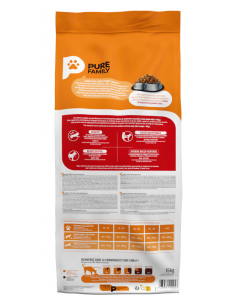 Croquettes Chien Adulte Moyen/Grand Boeuf 15Kg - Pure Family Pure Family Alimentation et croquette 2