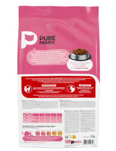 Croquettes Chat Adulte Volaille 12Kg - Pure Family Pure Family Croquettes 2
