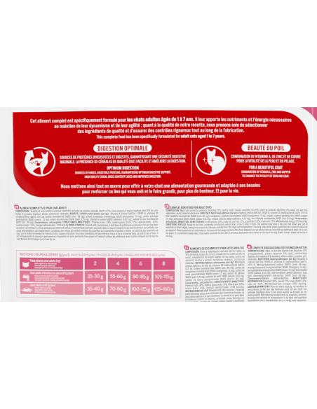 Croquettes Chat Adulte Volaille 7,5Kg - Pure Family Pure Family Croquettes